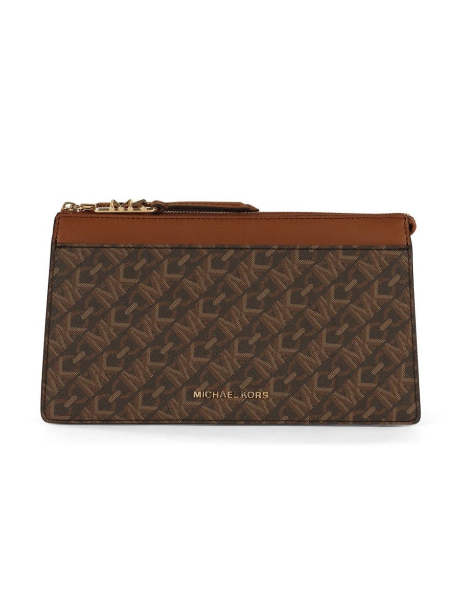 Donna MICHAEL MICHAEL KORS | Borsa A Spalla Empire Con Stampa Logo Cuoio