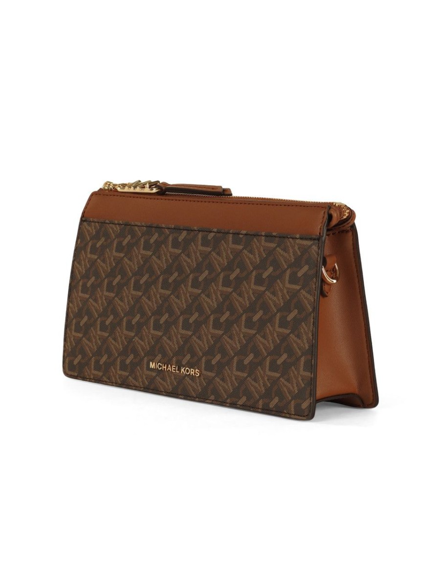 Donna MICHAEL MICHAEL KORS | Borsa A Spalla Empire Con Stampa Logo Cuoio