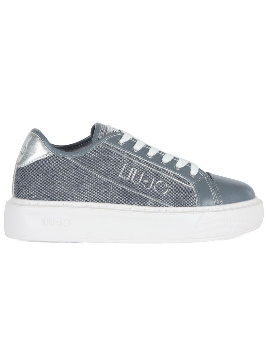 Donna LIU JO | Sneakers In Tessuto Ed Ecopelle Kylie 26 Grigio