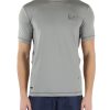 Uomo EA7 | T-Shirt In Tessuto Tecnico Stretch Ventus7 Grigio