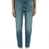 Donna CALVIN KLEIN JEANS | Pantalone Jeans Cinque Tasche Mom Fit Blu Chiaro