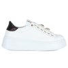 Donna GIO+ | Sneakers In Pelle Pia136A Bianco/Nero