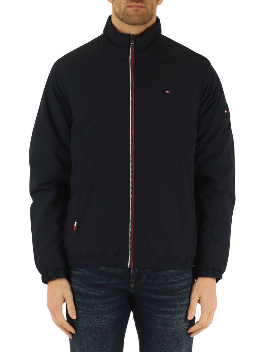 Uomo TOMMY HILFIGER | Giubbino Con Patch Logo Blu Scuro