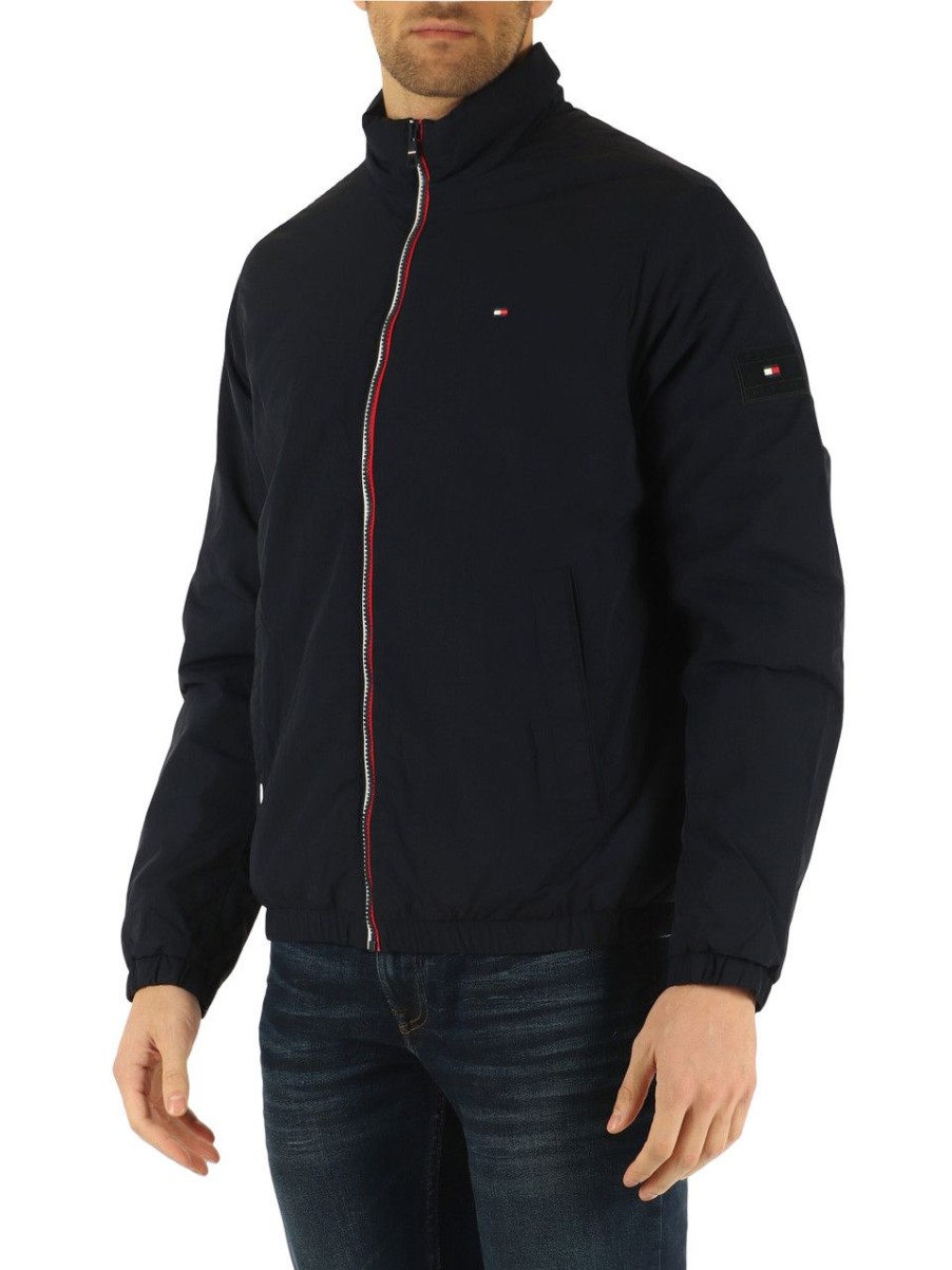 Uomo TOMMY HILFIGER | Giubbino Con Patch Logo Blu Scuro