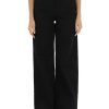 Donna CALVIN KLEIN | Pantalone Jeans Cinque Tasche High Rise Wide Leg Nero