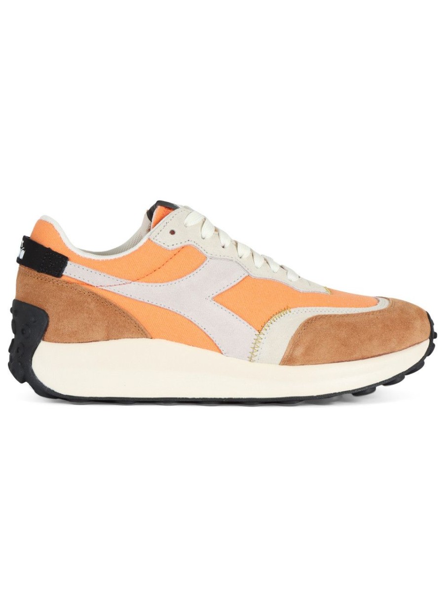 Uomo DIADORA | Sneakers Race Suede Sw Arancione