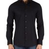 Uomo MICHAEL MICHAEL KORS | Camicia Slim Fit Easy Care In Cotone Stretch Nero