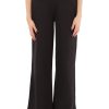 Donna CALVIN KLEIN JEANS | Pantalone Sportivo Gamba Larga In Misto Cotone Nero