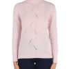 Donna MARKUP | Maglia Collo Alto In Misto Lana Merino - Viscosa E Cashmere Rosa