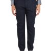 Uomo TOMMY HILFIGER | Pantalone Hampton Slim Tapered Fit In Misto Lana E Seta Blu Scuro