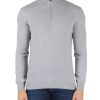 Uomo FAMA | Luxury: Maglia In Lana Merino Ultrafine Super 120'S E Cashmere Grigio Chiaro