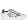 Donna EMANUELLE VEE | Sneakers In Pelle E Tessuto Con Borchie Verde