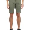 Uomo QB24 | Bermuda In Cotone Stretch Ber Slim Fit Verde Militare