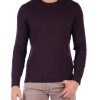 Uomo REPLAY | Maglia In Misto Lana Con Patch Logo Viola