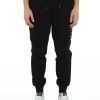 Uomo TOMMY HILFIGER | Pantalone Sportivo In Cotone Garzato Con Ricamo Logo Nero