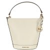 Donna MICHAEL MICHAEL KORS | Borsa A Secchiello Townsend Small In Pelle Martellata Bianco