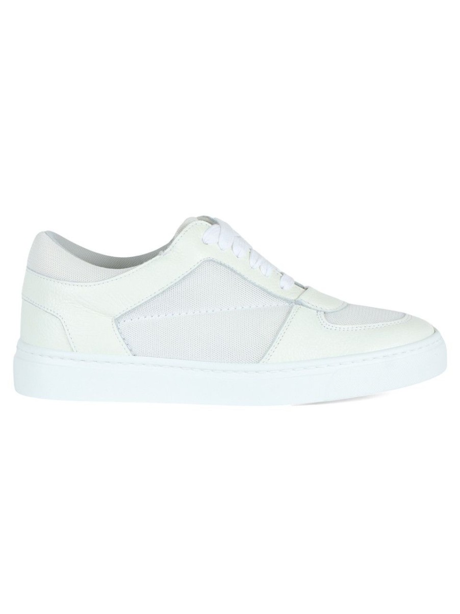 Donna FABIANA FILIPPI | Sneakers In Pelle E Tessuto Bianco