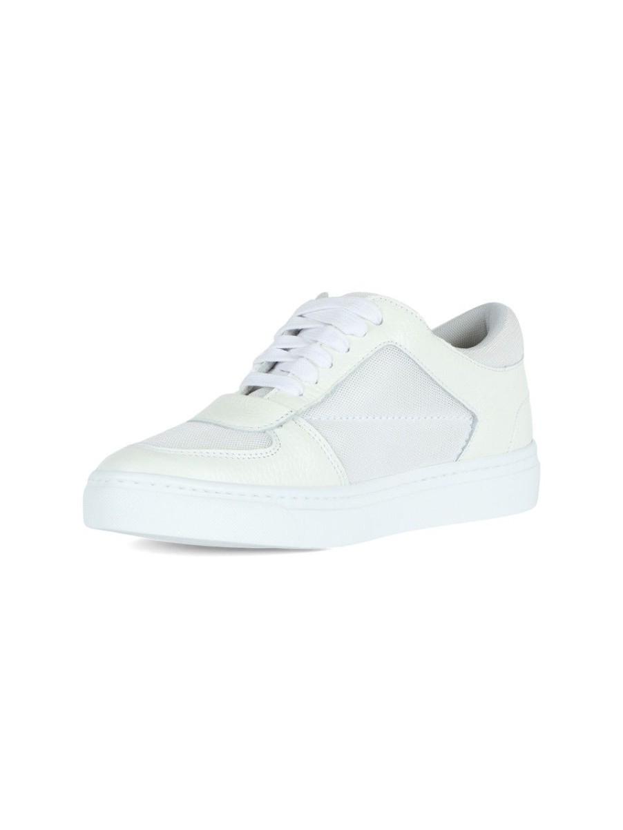 Donna FABIANA FILIPPI | Sneakers In Pelle E Tessuto Bianco