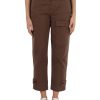 Donna PINKO | Pantalone In Gabardina Stretch Globo Marrone