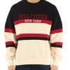 Uomo TOMMY HILFIGER | Felpa In Cotone Garzato Archive Fit Panna