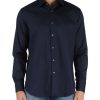 Uomo GHIRARDELLI | Camicia In Cotone Stretch Blu Scuro