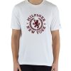 Uomo TOMMY HILFIGER | T-Shirt Regular Fit In Cotone Con Ricamo Logo Bianco