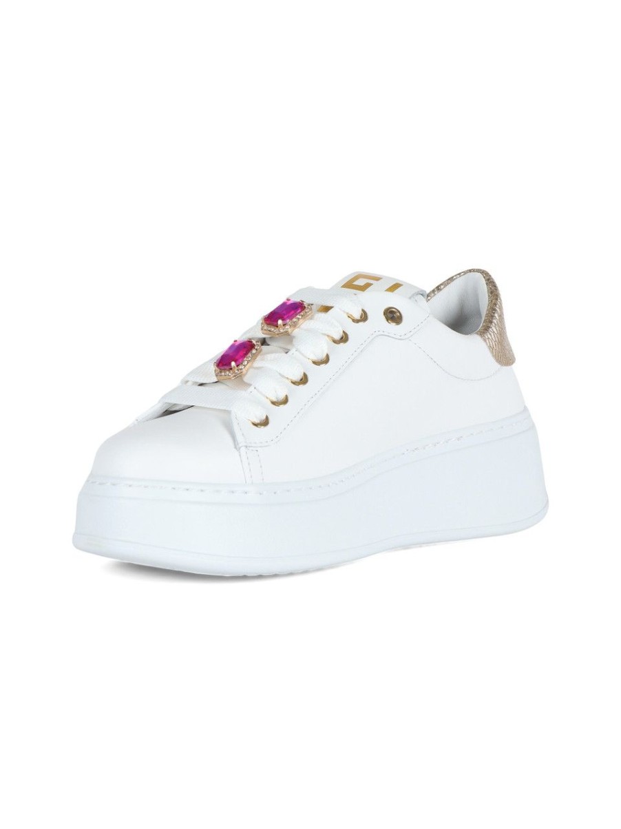 Donna GIO+ | Sneakers In Pelle Pia38Bi Granchio Bianco