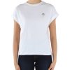 Donna TWINSET | T-Shirt In Cotone Con Placca Logo Frontale Bianco