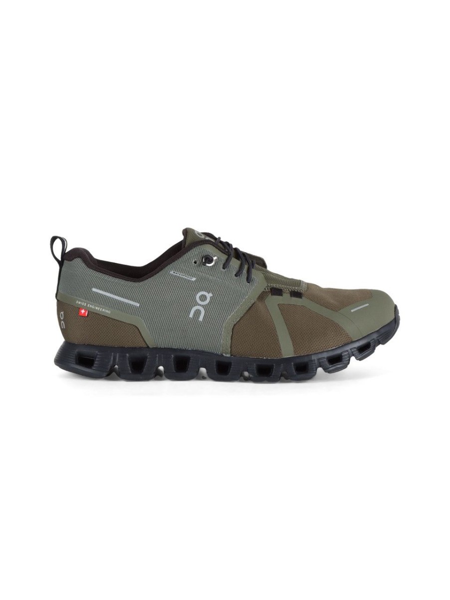 Uomo ON | Sneakers In Tessuto E Materiali Tecnici Cloud 5 Waterproof Verde Scuro