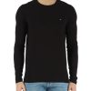 Uomo TOMMY HILFIGER | T-Shirt Extra Slim Fit In Cotone Stretch Nero