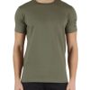 Uomo REPLAY | T-Shirt In Cotone Con Stampa Logo A Rilievo Verde Militare