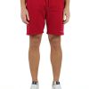 Uomo TOMMY HILFIGER | Pantaloncini Sportivi In Cotone Felpato Rosso Scuro