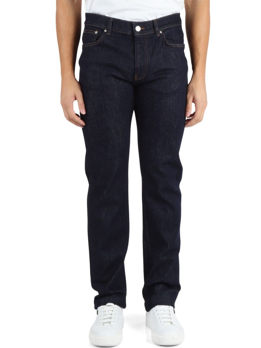 Uomo TRUSSARDI | Pantalone Jeans Cinque Tasche 380 Icon Blu Scuro