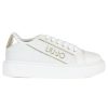 Donna LIU JO | Sneakers In Tessuto Ed Ecopelle Kylie 26 Bianco