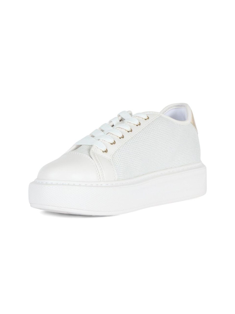 Donna LIU JO | Sneakers In Tessuto Ed Ecopelle Kylie 26 Bianco