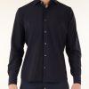 Uomo GHIRARDELLI | Camicia In Tessuto Stretch Blu Scuro