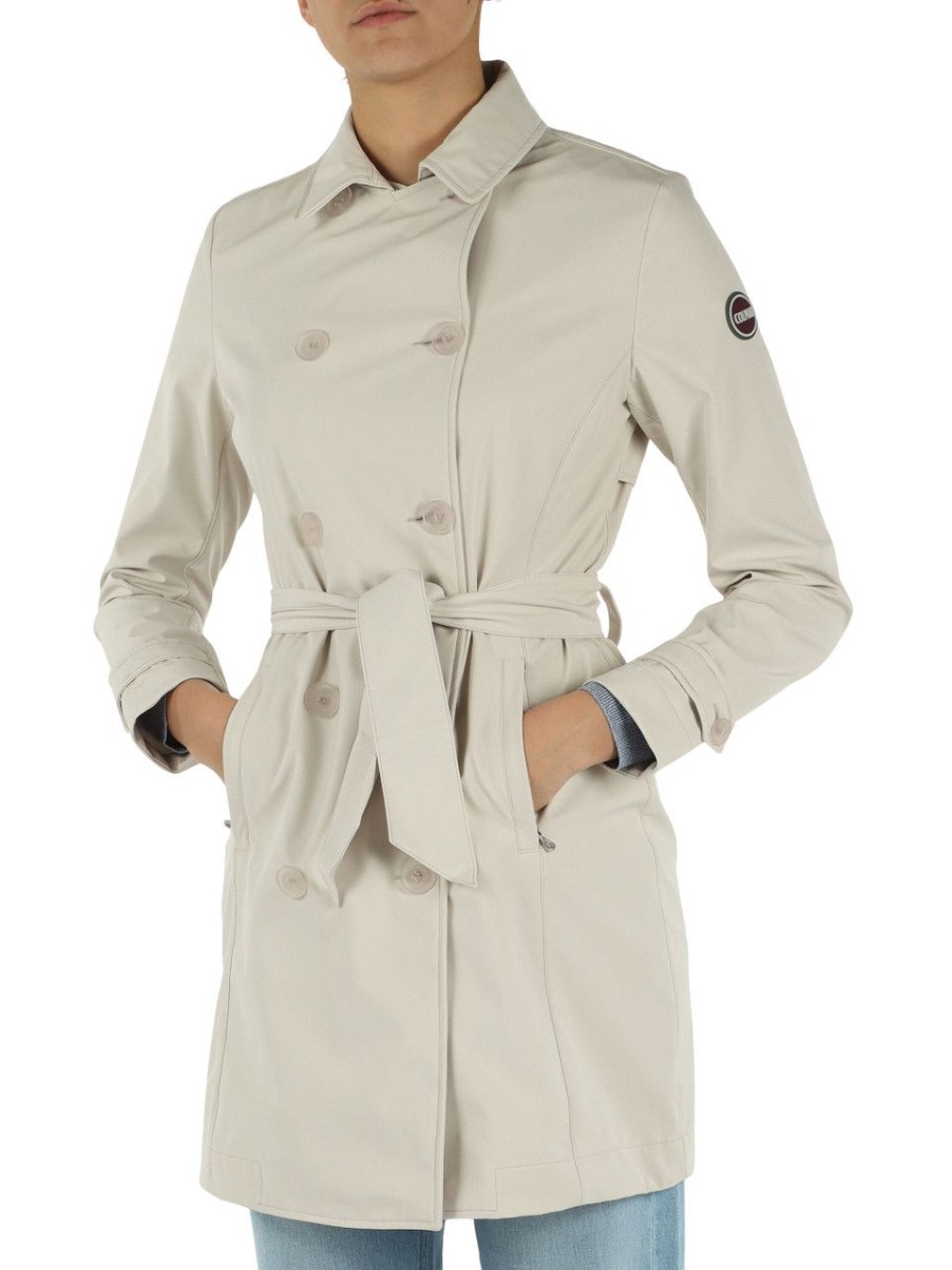 Donna COLMAR | Trench New Futurity In Tessuto Stretch Beige