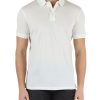 Uomo EMPORIO ARMANI | Polo In Cotone Piquet Con Ricamo Logo Frontale Bianco