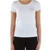 Donna EA7 | T-Shirt In Cotone E Modal Con Logo Frontale Bianco