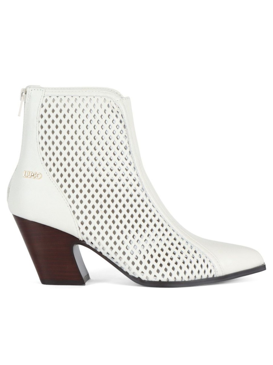 Donna LIU JO | Stivaletto Texano Belinda 03 In Pelle Bianco