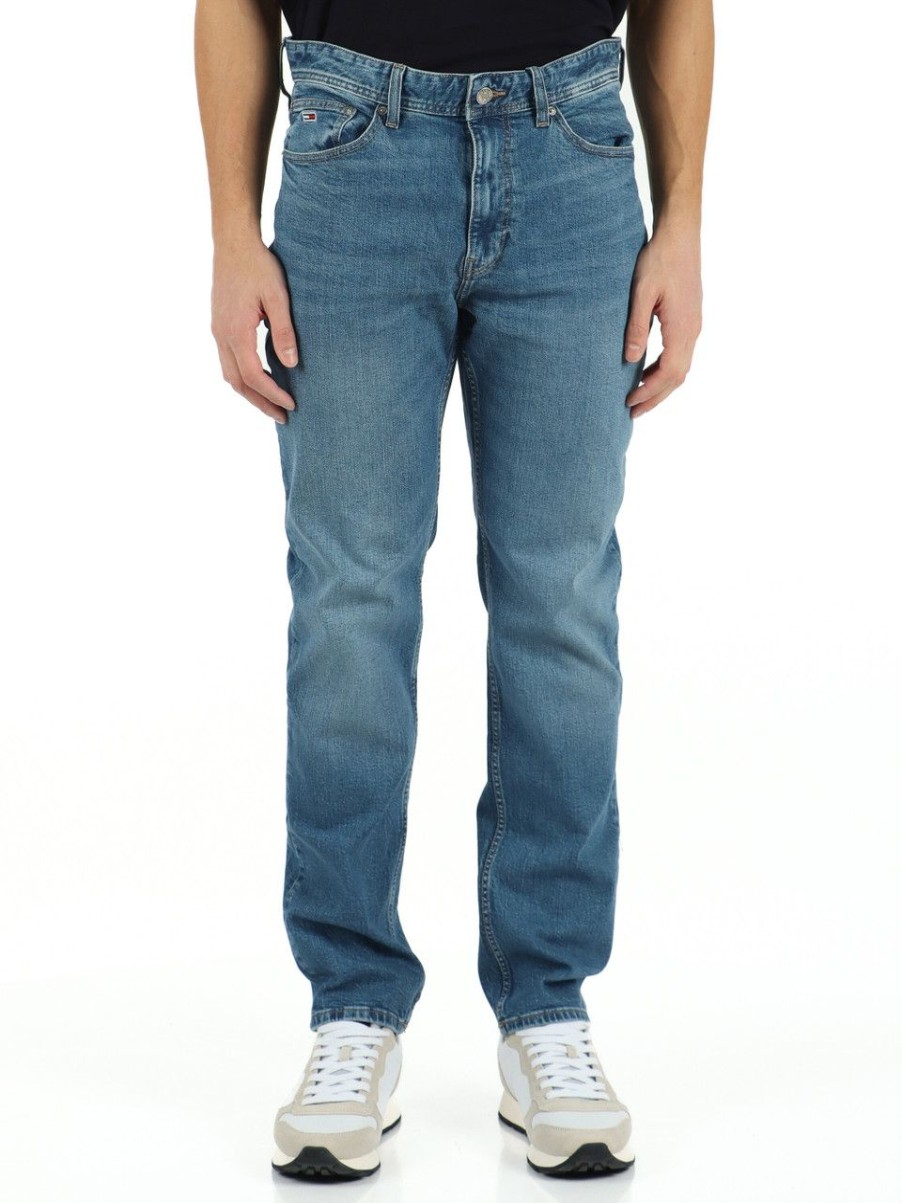 Uomo TOMMY JEANS | Pantalone Jeans Cinque Tasche Ethan Relaxed Straight Blu