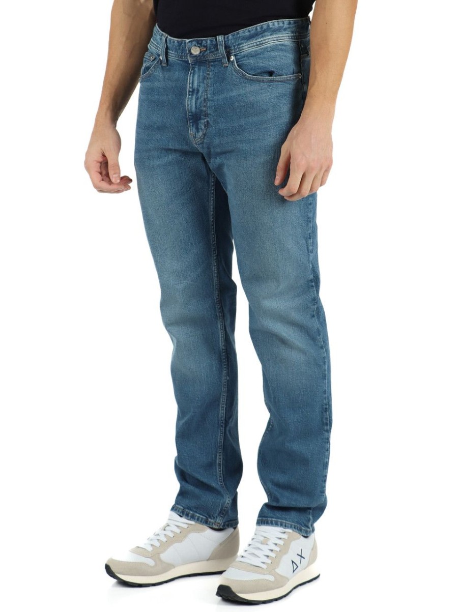 Uomo TOMMY JEANS | Pantalone Jeans Cinque Tasche Ethan Relaxed Straight Blu