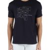 Uomo ARMANI EXCHANGE | T-Shirt Regular Fit In Cotone Pima Blu Scuro