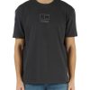 Uomo TOMMY JEANS | T-Shirt In Cotone Con Ricamo Logo Frontale Grigio Scuro