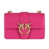 Donna PINKO | Borsa A Tracolla In Pelle Love One Mini Cl. Fucsia