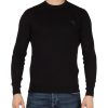 Uomo ANTONY MORATO | Pullover Girocollo In Misto Viscosa Con Patch Logo Nero