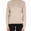 Donna CALVIN KLEIN | Maglia Girocollo In Misto Cotone E Lana Beige