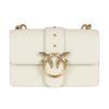 Donna PINKO | Borsa A Tracolla In Pelle Love One Mini Cl. Panna