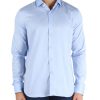 Uomo GHIRARDELLI | Camicia In Cotone Blu Chiaro