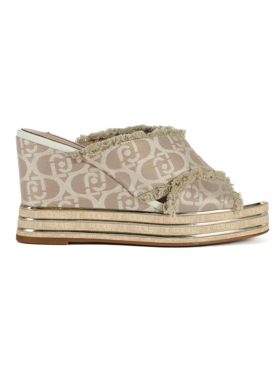 Donna LIU JO | Sandali Con Zeppa Karen 03 Beige